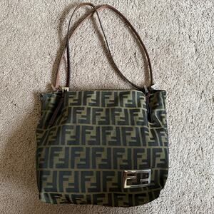 Authentic Fendi zucca monogram tote bag